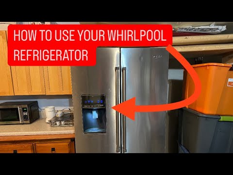 WHIRLPOOL REFRIGERATOR HOW TO USE THE CONTROLS. Easy!