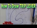HOW TO DRAW TRIP LEVER | ENGINEERING DRAWING SOLUTIONS