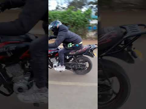 Green kwa kichwa.... wheeling bajaj boxer BM150/X150