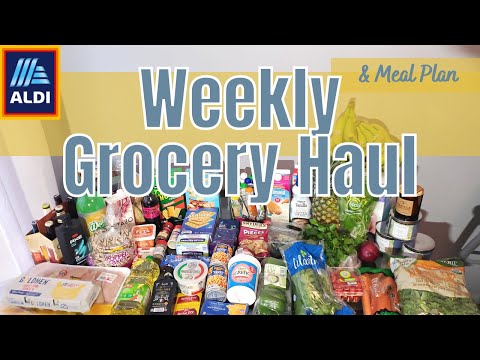 Weekly Grocery Haul & Meal Plan | Prices Included | Aldi Haul 2022
