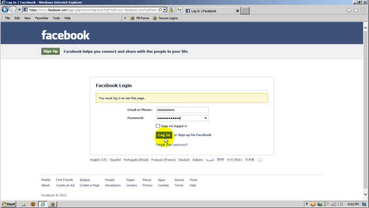 Facebook Login - Sign in, Sign up and Log in
