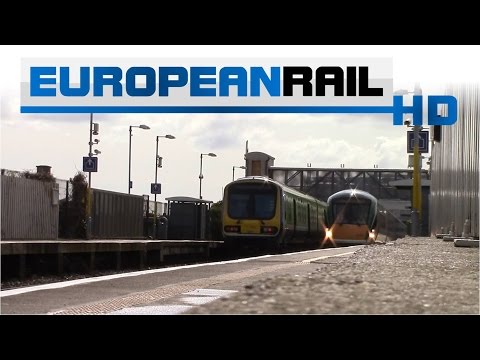 Iarnród Éireann Irish Rail 29000 DMU 29001 arrives & departs & 22034 passes Drumcondra