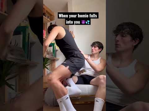 When your homie falls into you 😈💦 #shorts | sebb and dion #sebasdion