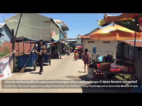 Let Now let's travel together on the road behind Prek Pnov Market to Lyong Phat Bridge
