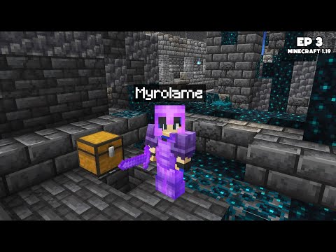 Myrolame -  I found the NEW ANCIENT CITY!  - Episode 3 Minecraft 1.19