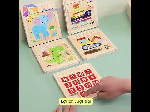 Đồ Chơi Ghép Hình Gỗ KLOTSKI trò chơi trí tuệ giúp bé rèn luyện tư duy logic, kỹ năng quan sát và khả năng giải quyết vấn đề! - BẢO NGÔN TOYS - DG356 
