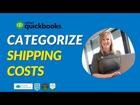 Part of a video titled How to Categorize Shipping in QuickBooks Online - YouTube