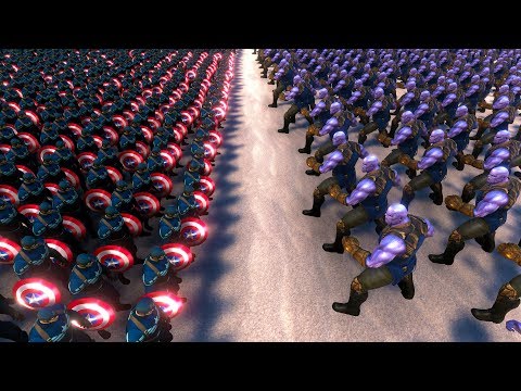 30000 THANOS vs 30000 CAPTAIN AMERICA - Ultimate Epic Battle Simulator