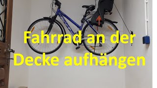 Fahrrad an der Decke aufhängen / Fischer Fahrradlift