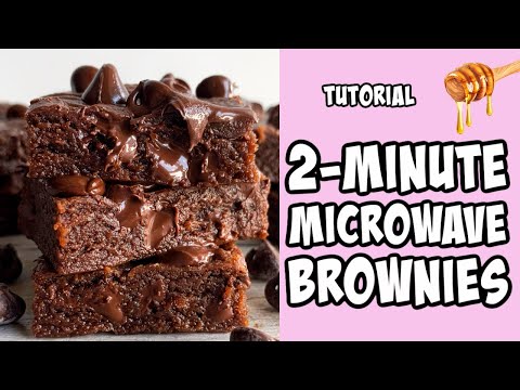 2-Minute Microwave Brownies! tutorial #Shorts
