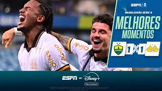 COM GOL NO APAGAR DAS LUZES, CRICIÚMA BUSCA EMPATE COM O CUIABÁ PELA SÉRIE B | MELHORES MOMENTOS