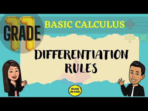 DIFFERENTIATION RULES || BASIC CALCULUS