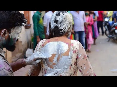Sasural ki sali rasili Holi putai video #trending #happyholi #viralvideo #youtube #holi