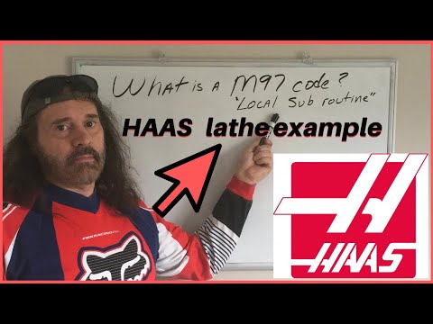 Programming a M97 code - HAAS CNC lathe Z axis live tool drilling example