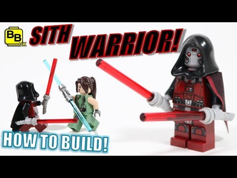 LETS BUILD A LEGO STAR WARS SITH WARRIOR MINIFIGURE CREATION! Video
