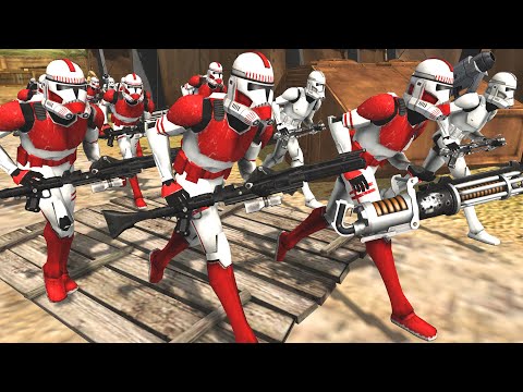 Massive Clone DEATH CHARGE! - Men of War: Star Wars Mod Battle Simulator