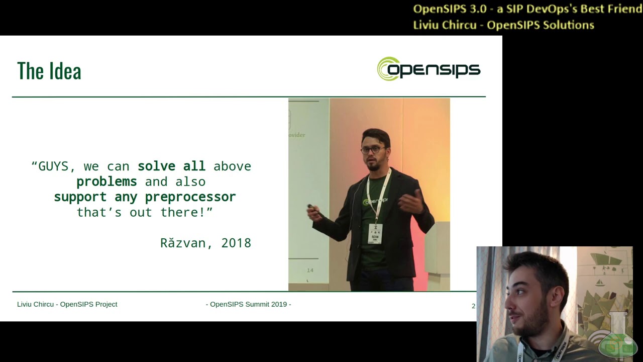 "OpenSIPS 3.0 - a SIP DevOps's Best Friend". Liviu Chircu, OpenSIPS Solutions