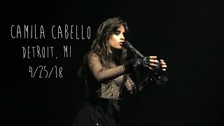 Camila Cabello sneezes while singing Scar Tissue