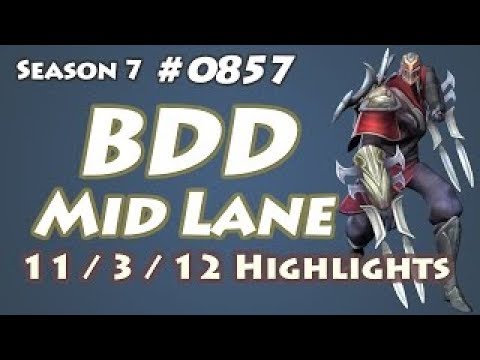 LZ BDD - Zed vs Taliyah - Mid - Patch 7.11 - KR SoloQueue Replay