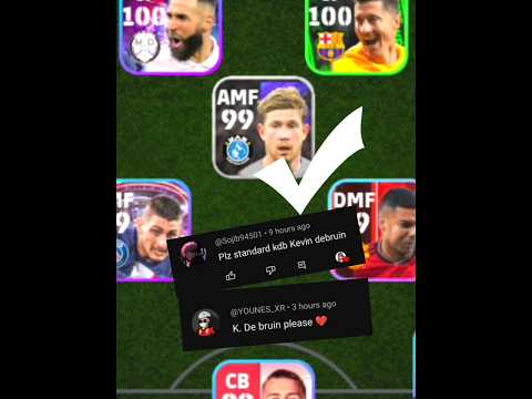 How To Train Standard Card K. De Bruyne Max Level In eFootball 2024 | 
