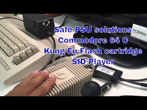 Safe PSU solutions for Commodore 64/Kung Fu Flash cartridge/SID Player