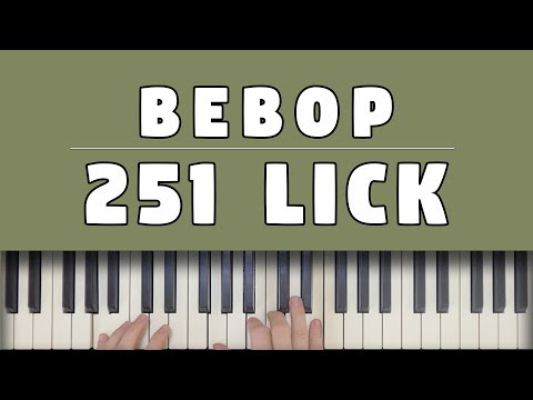 A Charlie Parker 251 Lick