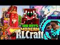 I Spent 100 Days On MODERN RLCRAFT Unbelievably Painful