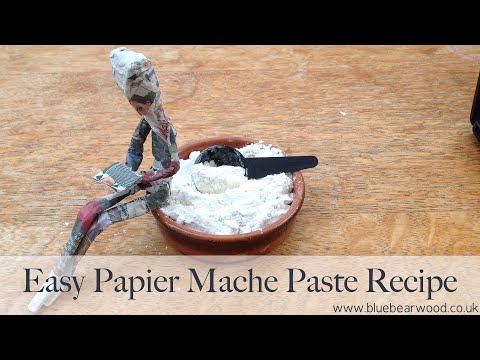 How to Make Super Strong Paper Mache Paste (Flour & Water Recipe!)