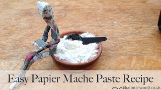 How To Make An Easy Paper Mache Glue Paste Recipe Using Flour And Water
