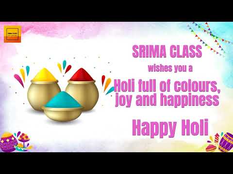 Holi Wishes from Srima Class