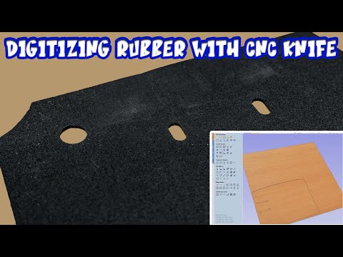 Using Digitizing on a ShopSabre CNC Machine to Knife Cut Rubbervideo thumb