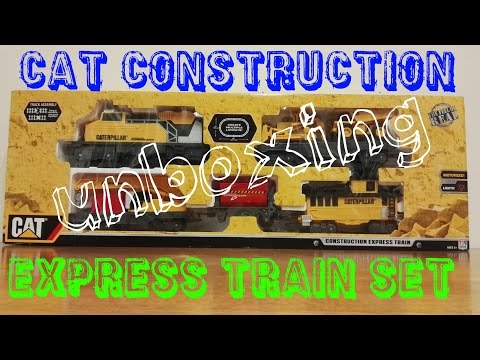 CAT Construction Express Train Set Unboxing.