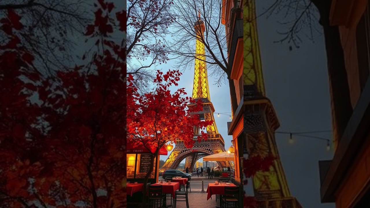Jazz Cafe | Autumn Night in Paris #jazzcafe #jazzmusic #paris #autumn #ambientmusic #short