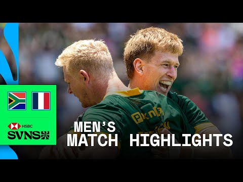 CRAZY LATE WINNER 🤩 | South Africa v France | HSBC SVNS Cape Town 2025 | Men's Semi-Final Highlights