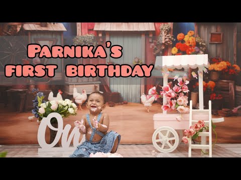 PARNIKA's 1st Birthday Celebration | Cake Smash 4K | Chinnari Thalli Full Video Song