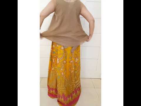 #tutorialdress #reviewdress #reviewdressmaxi Maxi Dress Batik Wanita Terusan Batik Long Dress Gesyal