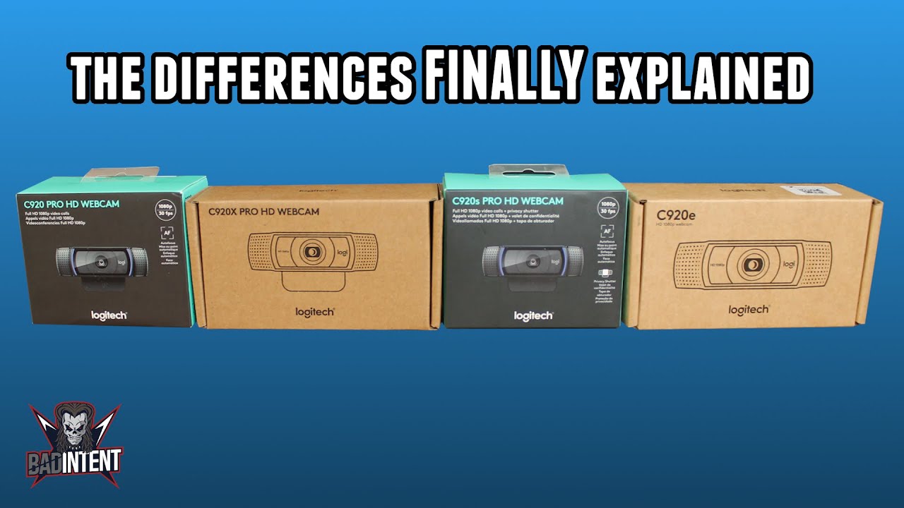 Logitech C920 vs C920x vs C920S vs C920e