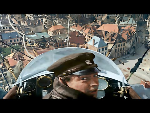 WWI HD Color, Flying Over the Battlefields, France 1919 [60fps, Remastered] Sound Design
