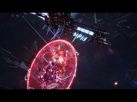 Imperial Navy vs Chaos - Skalgrim Mod - Massive Battle - Battlefleet Gothic Armada 2