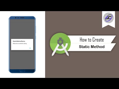 How To Create Static Method In Android Studio Staticmethod Android Coding