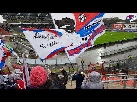 Haching auswärts in Karlsruhe (3. Liga 2017/18) - Regnerische Niederlage