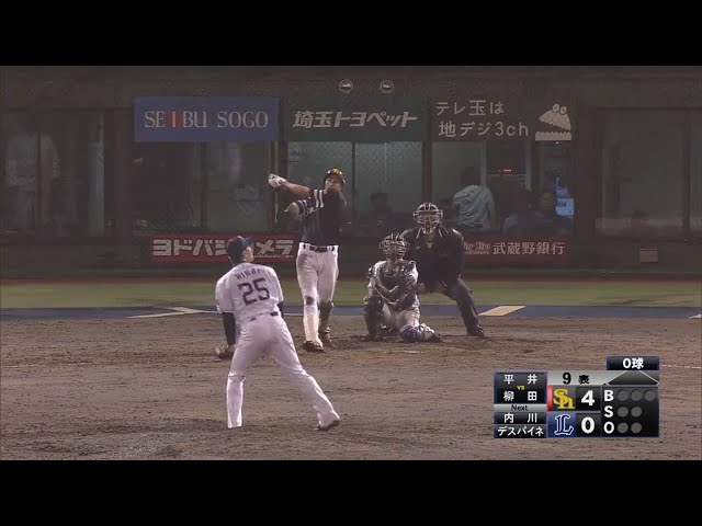 【9回表】ホークス・柳田 バックスクリーン横への9号ソロ!! 2018/5/8 L-H