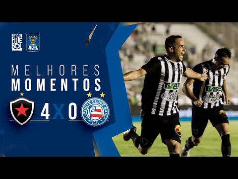 Gols e lances de Botafogo-PB x Bahia