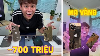 UNBOX GẦN 700 TRIỆU TIỀN iPHONE 15 PRO MAX: MẠ VÀNG, FULL TITAN...