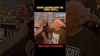 granny acknowledges the tribal chief ☝️ #viralvideo #romanreigns #wwe #wweshorts #tribalchief