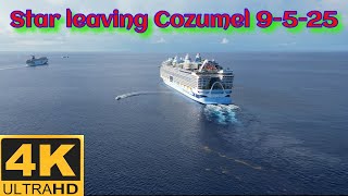Star of the Seas leaving Cozumel Mexico 9-5-25