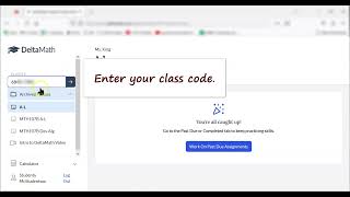 How to Register for Course in Delta Math