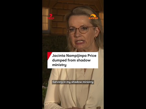Jacinta Nampijinpa Price dumped from shadow ministry
