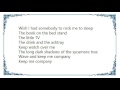 Jill Sobule - Rock Me to Sleep Lyrics