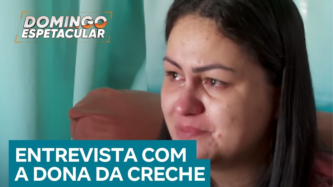Dona da creche que esqueceu criança dentro de carro conversa com Domingo Espetacular